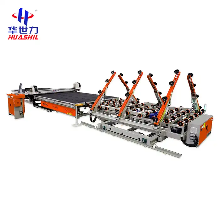 Automatic glass cutting line